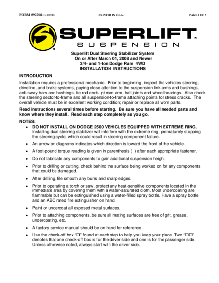Installation Manual